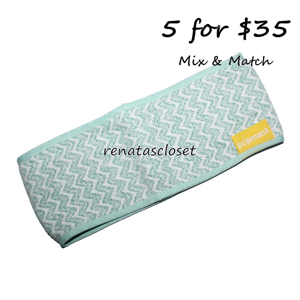 Popmask London Microfiber Spa Headband NIP